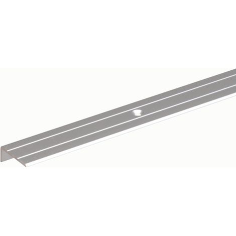 ALBERTS Treppenkanten-Schutzprofil, Alu silber elox., LxBxHxS 1000x25x20x1,5mm (1/3)