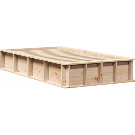 Lit adulte,Cadre de lit Pin massif 210 x 118 x 30 cm Pin massif CFW5016026 (1/5)