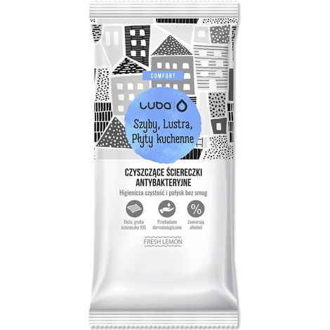 Paños de limpieza antibacterianos Luba Comfort para cristales, espejos y placas de cocina (32 unidades) (1/5)