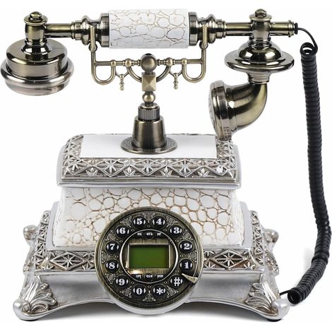 Vintage Telefon Dial - Antike Desktop Vintage Festnetztelefone, Heimtelefone Nostalgie Desktop Dekoration, Café Bar Familie