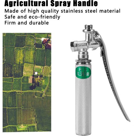 Poignée de pulvérisateur agricole à dos en acier inoxydable de 2 pouces, poignée de pulvérisation haute pression (1/5)