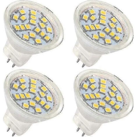 MR11 GU4 12V 4W LED-Lampen, warmweiß 3000K, entspricht 35W Halogen, 120° Abstrahlwinkel, 4er-Pack (1/5)