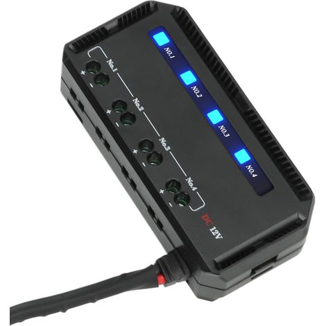 Boîte à fusibles et relais 4 voies 12V 20A avec voyant LED, câblage rapide pour moto, auto, camion, camping-car et véhicule électrique