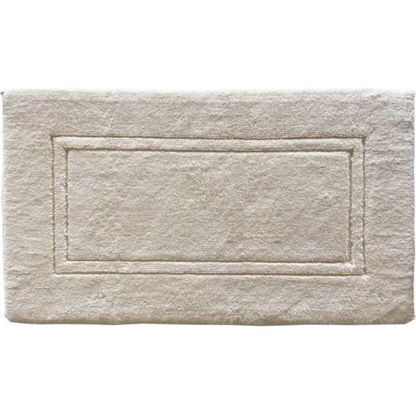 Alfombra de baño beige 60x110