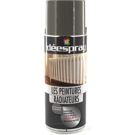 Bombe de peinture radiateur gris chaud - Sinto