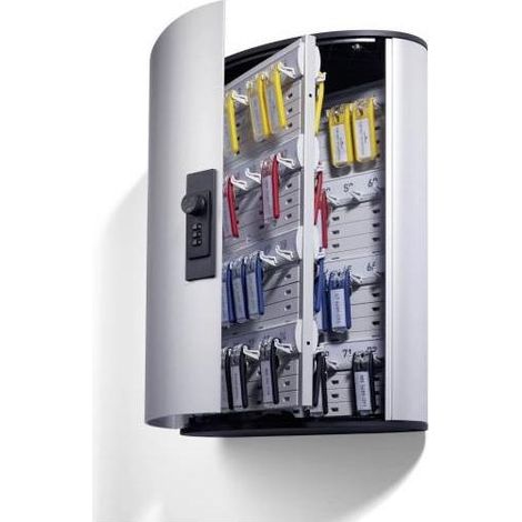 Armadietto chiavi DURABLE Key-Box H400xL302xP118mm 1 anta serratura combinazione nr. ganci 72 - 1967-23 (1/5)