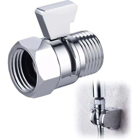 Pommeau De Douche - Robinet D'arrêt En Laiton G1/2 - Pour Contrôle Du Débit D'eau - 1 Pièce (1/4)