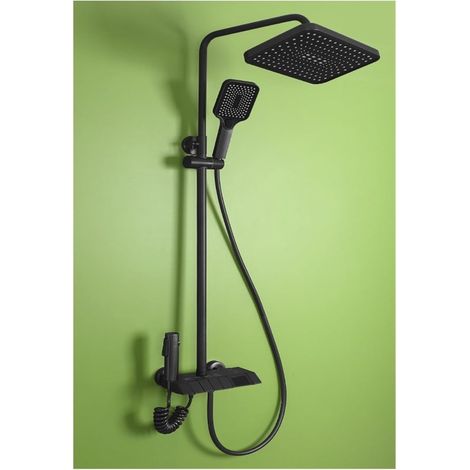 Ensemble de douche mitigeur thermostatique intelli Ensembles de robinets de douche de salle de bains à affichage numérique, accessoires de salles de bains Le débit d'eau produit de l'électricité, ense (1/5)