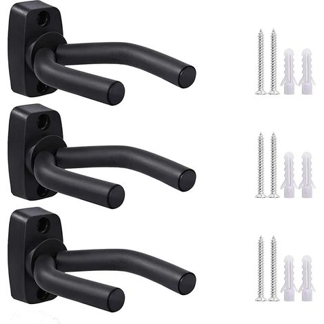 Gitarrenhaken Wandhalterung Universelle Gitarrenhalterung Wandhalterung mit Schrauben, verwendet für Akustikgitarre, klassische Gitarre, E-Gitarre, Bass, Ukulele