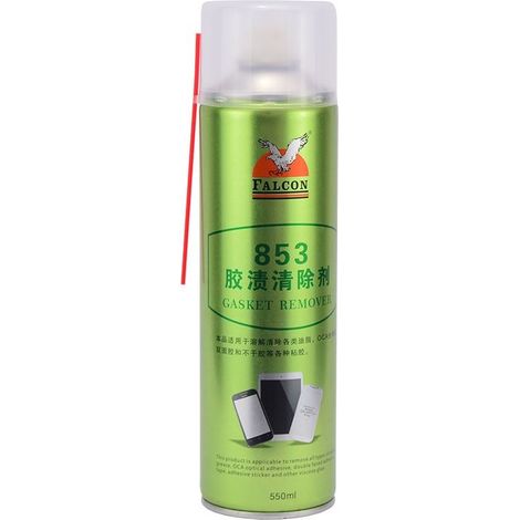 Falcon 853  Eliminador de manchas y restos  pegamento OCA en pantallas de  moviles en spray 550ml