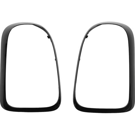 Tbest Feu Arrière Cadre Lunette Protecteur Brillant Noir Élégant Arrière Garniture Couverture pour F60 2016 2017 2018 2019 ABS Matériel Installation Facile. (1/5)