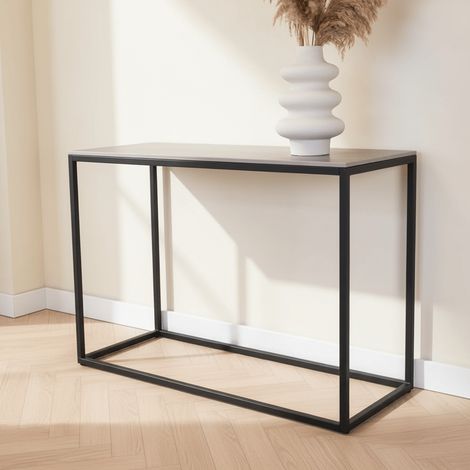 Schminktisch Fien Grauer Marmor-Look 100x40 cm