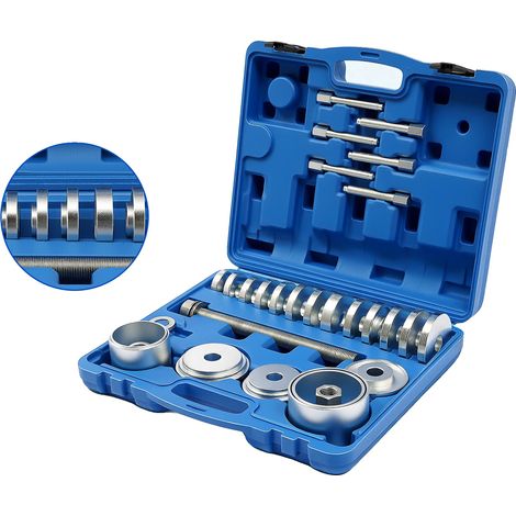 Kit de presse à roulement de roue, construction en acier au carbone, taille de la boîte 43cm x 35cm x 10cm, diamètre de la plaque de pression 50-83,4mm, diamètre de la cloche 76-102mm, poids brut 13kg (1/5)