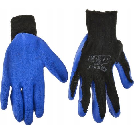 Gants de travail d'hiver isolés bleus taille 9 (12/240) (1/3)