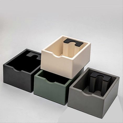 Rutschfeste Kaffeesatzschale für Espresso, Kaffeesatzbehälter, Kaffeesatzeimer, weiße Kaffeesatzschale (1/5)