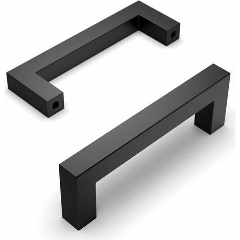 Lot de 10 Poignee de Meuble Noir Cuisine Entraxe 96mm Acier Inoxydable Poignée Meuble Cuisine Poignées pour Placards Poignet de Porte Cuisine Poignet Meuble Cuisine (1/4)
