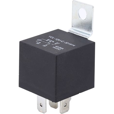 5x DC 12V 40A Relais und 5-adrige SPDT-Buchse für Kraftfahrzeuge