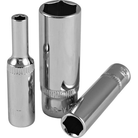 -CAHERSA- Llave de Vaso Hexagonal JBM 50 mm 13 mm CROMADO JBM (1/2)