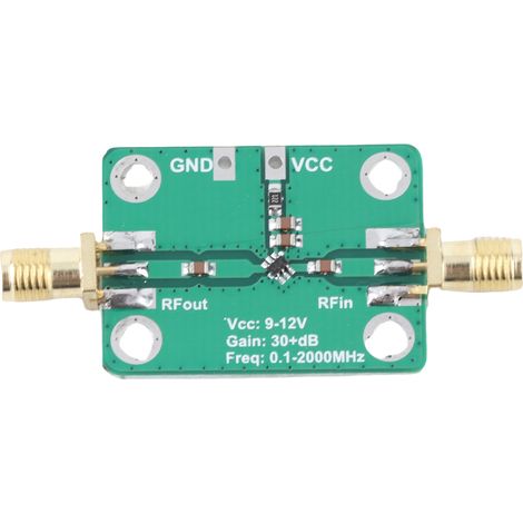 Module amplificateur RF haut débit 0,1-2000MHz 32dB, Gain élevé, faible puissance, Radio amateur micro-ondes 9-12V (1/5)