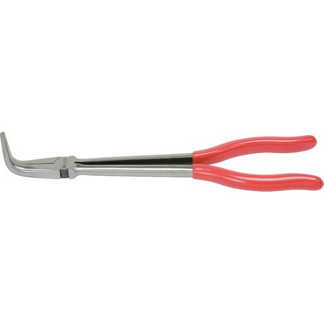 KS Tools - Pince à bec demi-rond coudée 90°, extra-longue, L. 270 mm - 500.7053 (1/2)