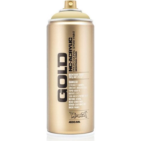 Bombe de peinture - Gold - Acrylique - Sahara yellow - G8010 - 400ml - Montana Cans
