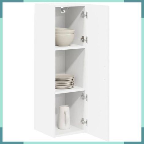 Armoire de cuisine - 885109 - Blanc brillant - 30 x 31 x 100 cm - Bois d'ingénierie (1/5)
