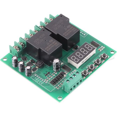 Module Commande Moteur 12V 24V avec Relais Double et Temporisation Cycle Avant Arrière (1/5)