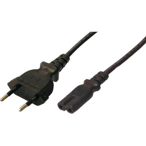 Cavo di alimentazione da CEE7/16 a IEC C7, nero, 1,8 m - LogiLink CP092