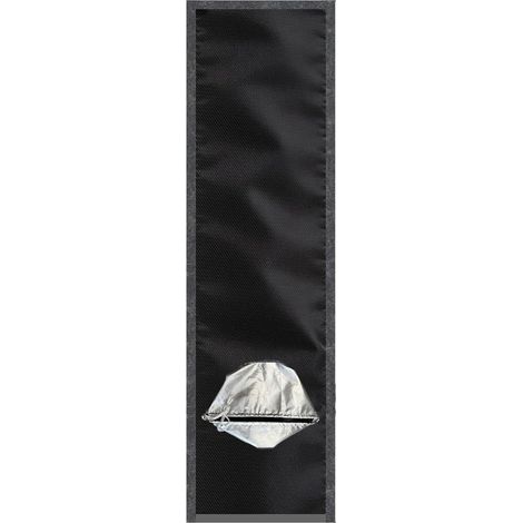 Joint de fenêtre pour climatiseur portable Couche argentée à haute densité Évent fenêtre pour climatiseur mobile pour tuyau de 12,7 et 15 (1/5)