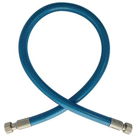 Flexible gaz naturel inox - Rousseau - Longueur 1m - Raccords laiton nickelé - Pas de vis G1/2
