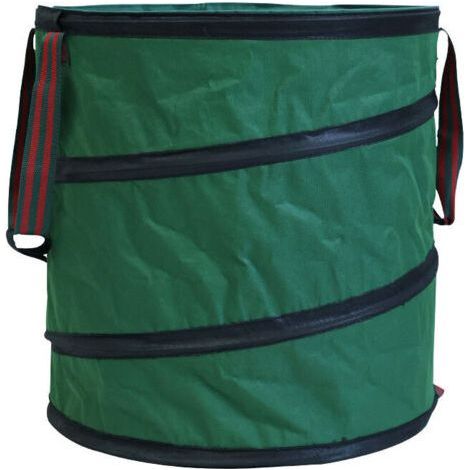 10L round collapsible leaf collection bag for garden lawn. (1/4)
