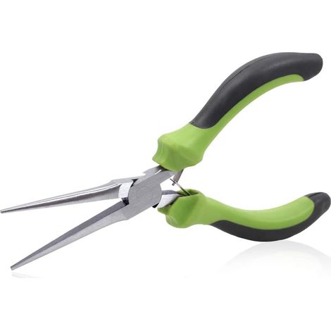Mini pince à bec aiguille de 15,2 cm pour la fabrication de bijoux - Pince extra longue et fine - Outil professionnel - Perlage - Loisirs créatifs (1/5)