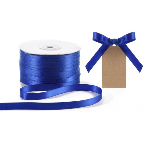 Nastro doppio raso color blu, mm 10 x 100 m