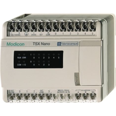 Automate programmable TSX Nano 100-240V CA 6 entrées 24V CC et 4 sorties statiques (TSX07301008)