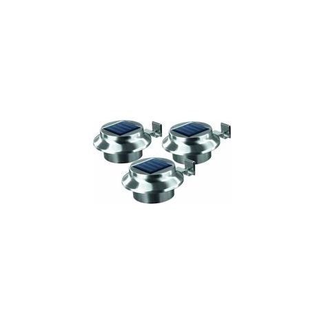 clôture solaire lumière clôture lumière couloir lumière 3led évier lumière solaire applique murale 3pcs (1/5)