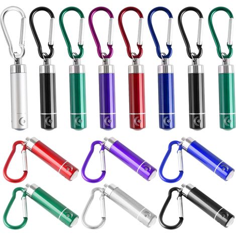 14 Mini-Schlüsselanhänger-Taschenlampen, Mini-LED-Taschenlampen für Kinder, tragbare Mini-Taschenlampen, ideal zum Wandern, Campen und als Geburtstagsgeschenk für Kinder