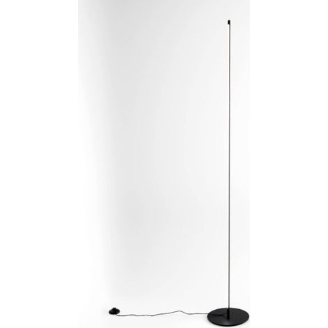 Piantana moderna gea luce ebony pt febpin led alluminio silicone dimmerabile