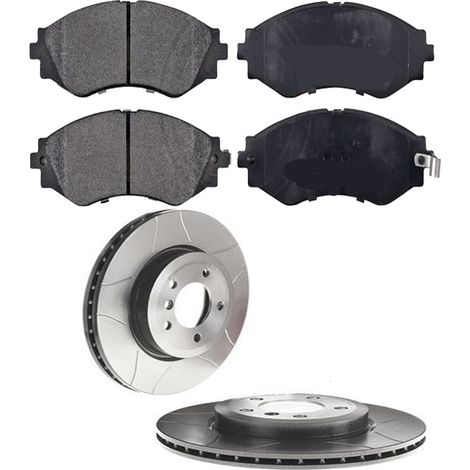 KIT FRENI ANTERIORI compatibile con CHEVROLET LACETTI (J200) - DISCHI + PASTIGLIE OEM: FDB1905 / 17414 /SOSTITUZIONE DIRETTA/BASSA POLVERE/SILENZIOSO (1/5)