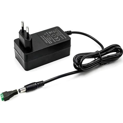 Alimentation Universelle 24V DC, Adaptateur 24V 2A, Adaptateur 48 W pour Bandes LED COB avec transformateur enfichable 5,5 x 2,1 mm, Alimentation de sécurité Basse Tension 230V AC