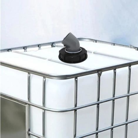 Couvercle IBC avec filtre - - pour réservoir d'eau de pluie 1000 L - en nylon (1/3)