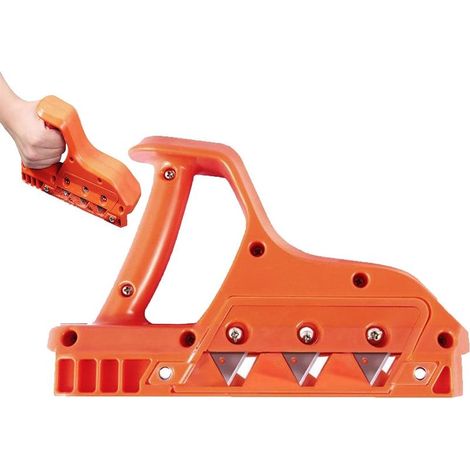 Machine de chanfreinage de cloisons sèches, chanfreinage d'outils à main pour le travail du bois, outil de coupe pour outils à main de travail du bois, chanfreinage de cloisons sèches (45 + 60 degrés) (1/5)