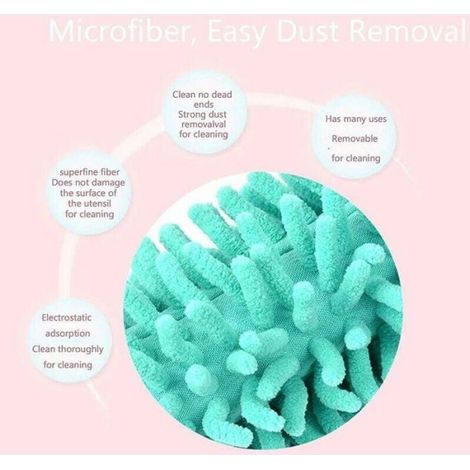 Plumeau Microfibre Télescopique 75cm – Lot de 3 Couleurs pour Fenêtres & Meubles (1/5)
