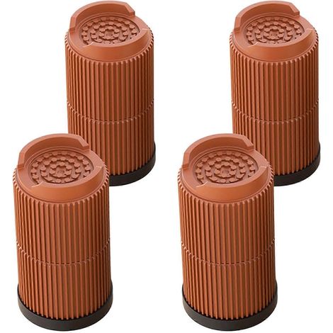 Lot de quatre lève-meubles silencieux, dotés d'une base antidérapante, d'une hauteur réglable, d'une installation rapide, compatibles avec les chaises et les lits, disponibles en plusieurs couleurs, d (1/5)