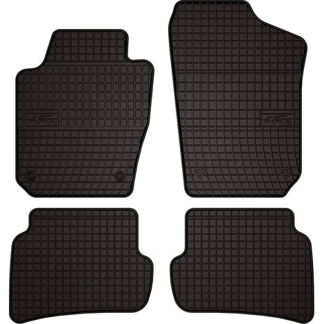 Tappetini in gomma per auto per: Skoda Fabia III hatchback, station wagon (2014-2022) - neri, su misura