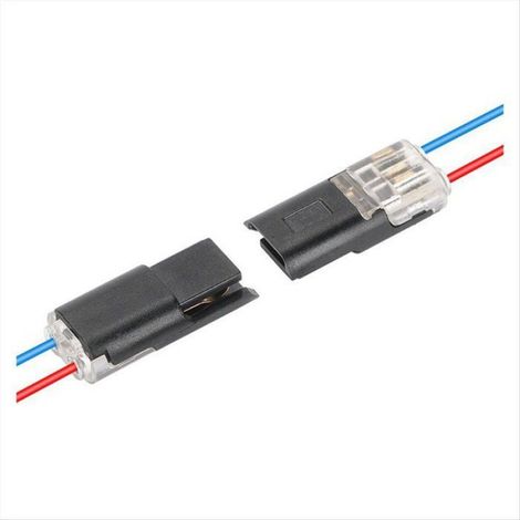 100 Connecteur Électrique, 2 Broches, Cuivre, Polycarbonate, Bande LED, Automobile (1/5)