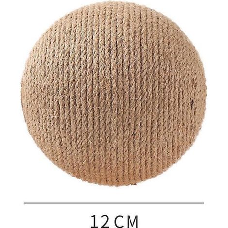 12 cm hoher Katzenkratzbaum mit Kratzball und Kratzmatte (1/5)