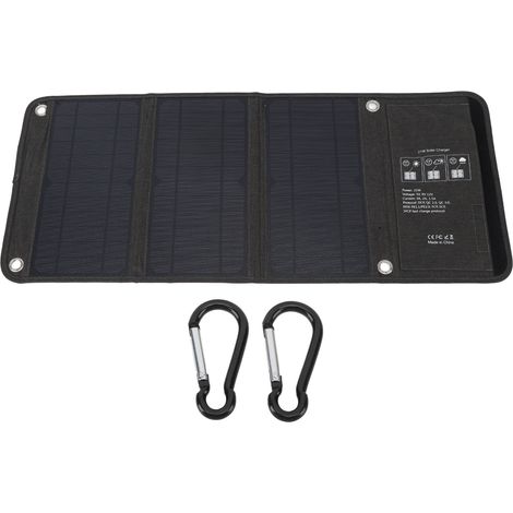 Ortviai Panneau Solaire Portable 21 W, Pliable et Étanche pour Camping, Chargeur USB 5 V avec Protection Multiple (HWL2703) (1/5)