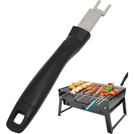 Lève-Gril Accessoires De Cuisson en Acier Inoxydable Lève-Gril Pour Cuisson En Fonte Pour Cuisine Extérieure Camping Sortie Barbecue Cuisine Extérieure Camping Sortie (1/5)