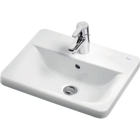 Ideal Standard Concept Cube Countertop Basin 500mm Wide 1 Tap Hole (1/3)
