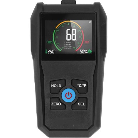Holzfeuchtemessgerät, stiftloses Feuchtigkeitsmessgerät mit LCD-Digitalanzeige für Holz, 4-in-1-Feuchtigkeitssensor-Detektor, Multi-Tester (1/5)